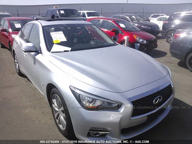 JN1BV7AR7EM692406 - 2014 INFINITI Q50 PREMIUM/SPORT SILVER photo 6