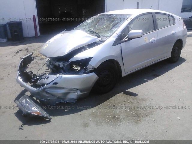 JHMZE2H54BS011481 - 2011 HONDA INSIGHT LX SILVER photo 2