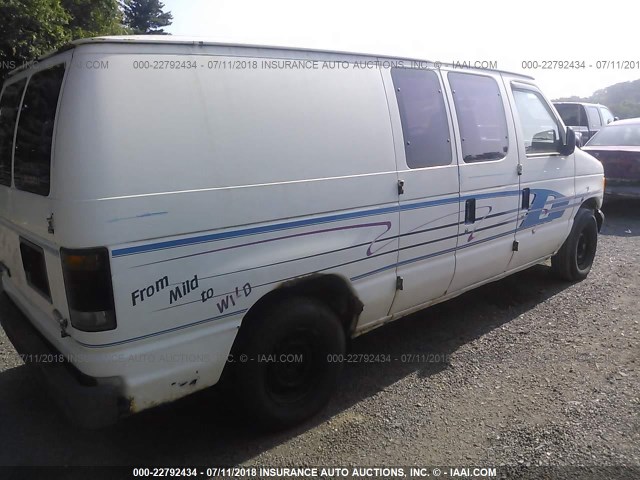 1FTDE14YXNHA86970 - 1992 FORD ECONOLINE E150 VAN WHITE photo 4