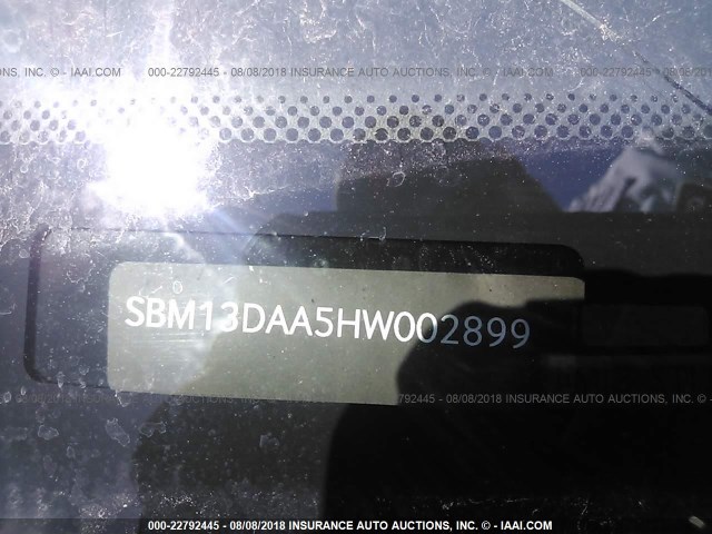 SBM13DAA5HW002899 - 2017 MCLAREN AUTOMOTIVE 570S WHITE photo 9
