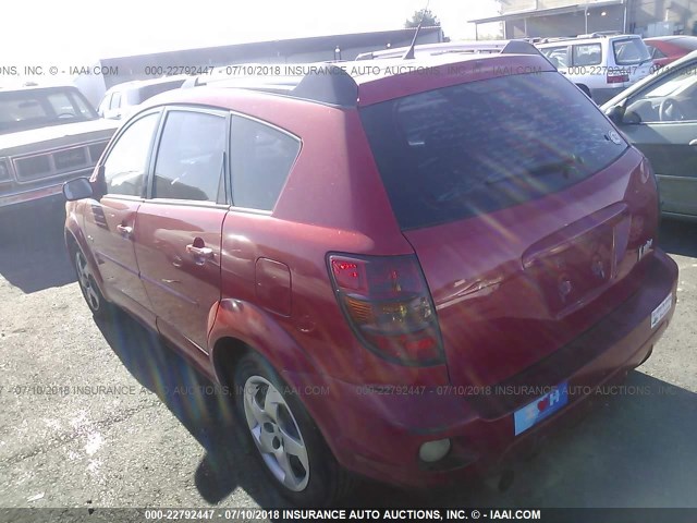 5Y2SL638X5Z470608 - 2005 PONTIAC VIBE RED photo 3