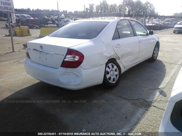 4T1BE32K72U006363 - 2002 TOYOTA CAMRY LE/XLE/SE Ağ foto 4