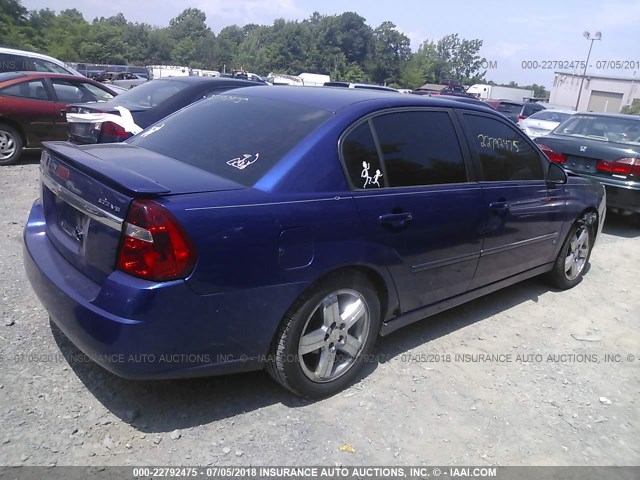 1G1ZU538X6F147886 - 2006 CHEVROLET MALIBU LTZ ლურჯი ფოტო 4