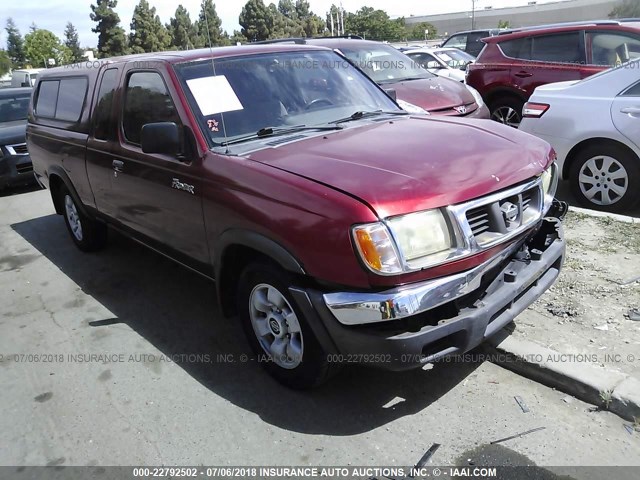 1N6DD26S0YC319383 - 2000 NISSAN FRONTIER KING CAB XE RED photo 1