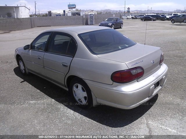 1G1NE52J1Y6146046 - 2000 CHEVROLET MALIBU LS თაფლისფერი ფოტო 3