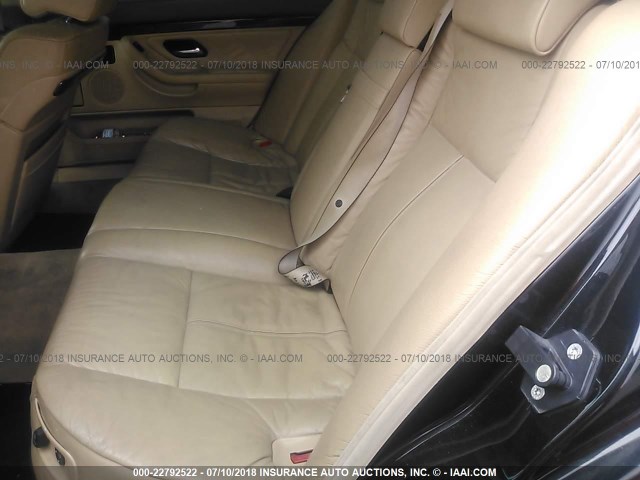 WBAGJ03431DD74607 - 2001 BMW 750 IL BLACK photo 8