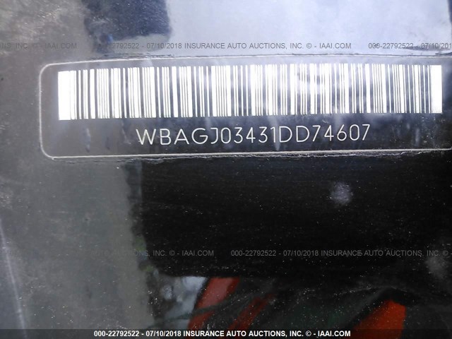 WBAGJ03431DD74607 - 2001 BMW 750 IL BLACK photo 9