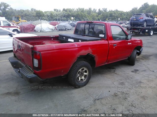 1N6DD21S6XC323878 - 1999 NISSAN FRONTIER XE RED photo 4