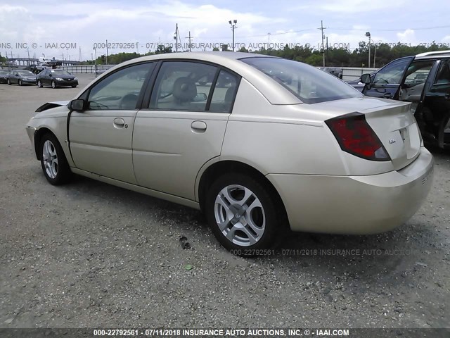 1G8AL52F24Z127483 - 2004 SATURN ION LEVEL 3 GOLD photo 3