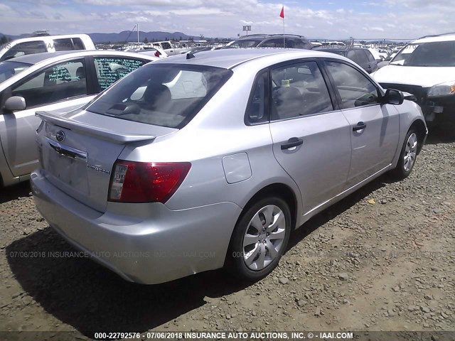 JF1GE61678G529170 - 2008 SUBARU IMPREZA 2.5I SILVER photo 4