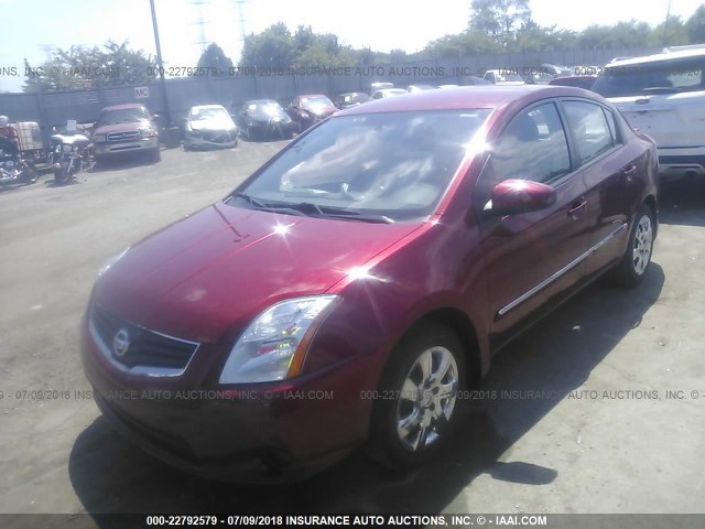 3N1AB6AP8BL644867 - 2011 NISSAN SENTRA 2.0/2.0S/SR/2.0SL RED photo 2