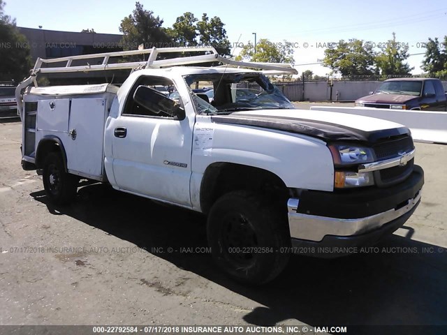 1GBHC24U34E349119 - 2004 CHEVROLET SILVERADO C2500 HEAVY DUTY WHITE photo 1