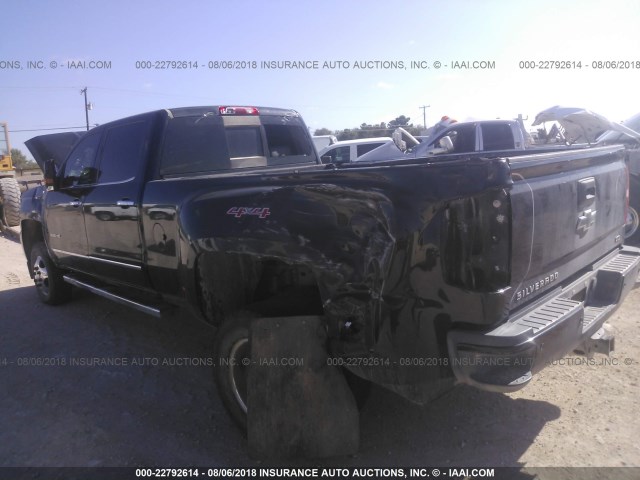 1GC4K0E89FF650929 - 2015 CHEVROLET SILVERADO K3500 LTZ BLACK photo 3