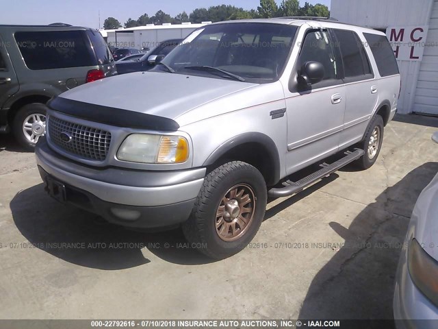 1FMPU16L11LB23277 - 2001 FORD EXPEDITION XLT SILVER photo 2