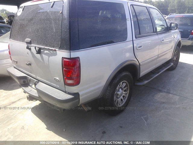 1FMPU16L11LB23277 - 2001 FORD EXPEDITION XLT SILVER photo 4