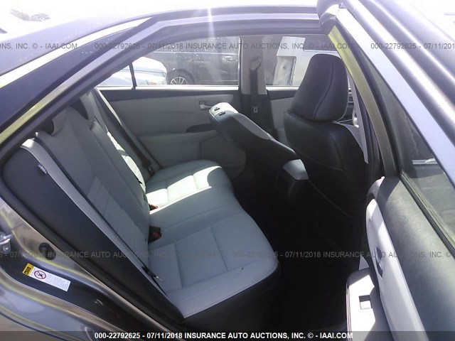 4T1BF1FK8GU133187 - 2016 TOYOTA CAMRY LE/XLE/SE/XSE GRAY photo 8