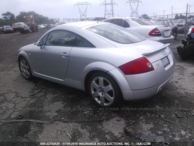 TRUWX28N111038632 - 2001 AUDI TT QUATTRO SILVER photo 3