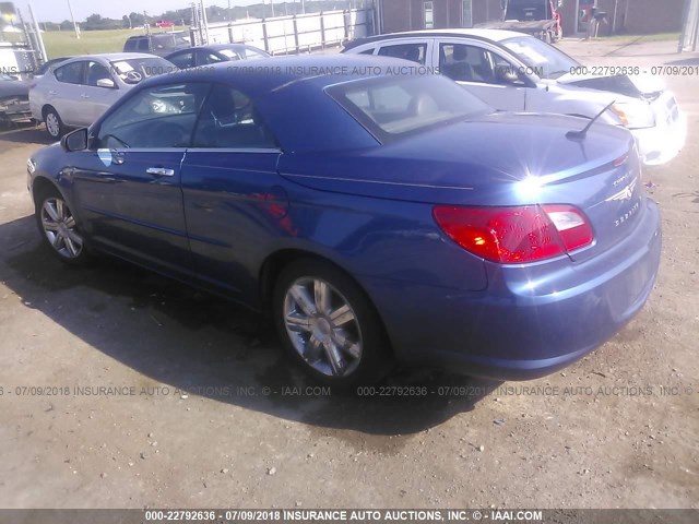 1C3BC6EV1AN170481 - 2010 CHRYSLER SEBRING LIMITED BLUE photo 3