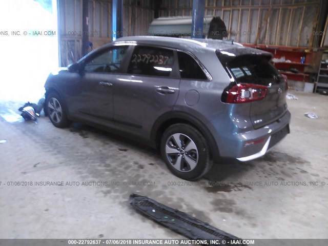 KNDCC3LC1H5047273 - 2017 KIA NIRO EX GRAY photo 3