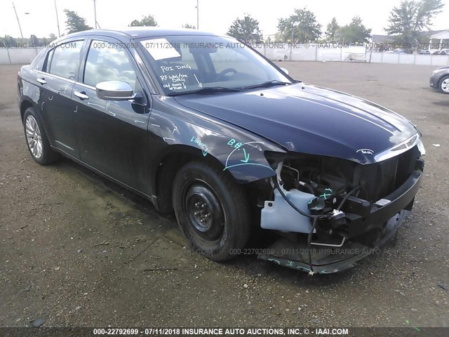 1C3BC2FG2BN548124 - 2011 CHRYSLER 200 LIMITED BLACK photo 1