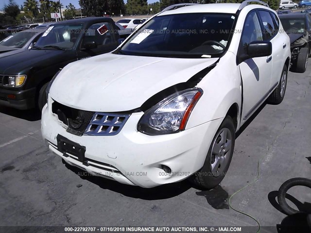 JN8AS5MT6FW151869 - 2015 NISSAN ROGUE SELECT S WHITE photo 2