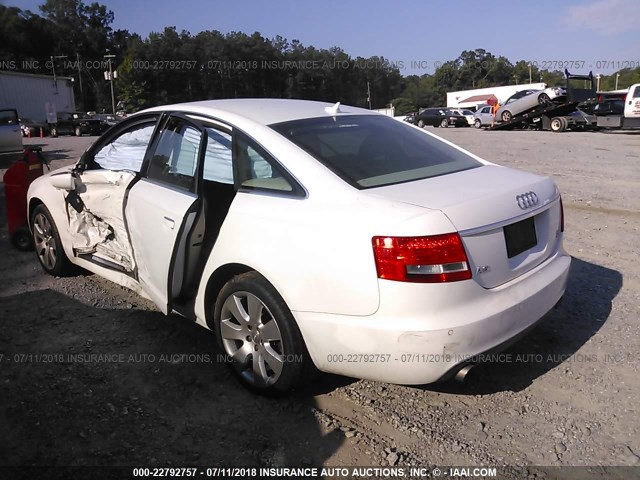 WAUDV74F87N048110 - 2007 AUDI A6 4.2 QUATTRO WHITE photo 3