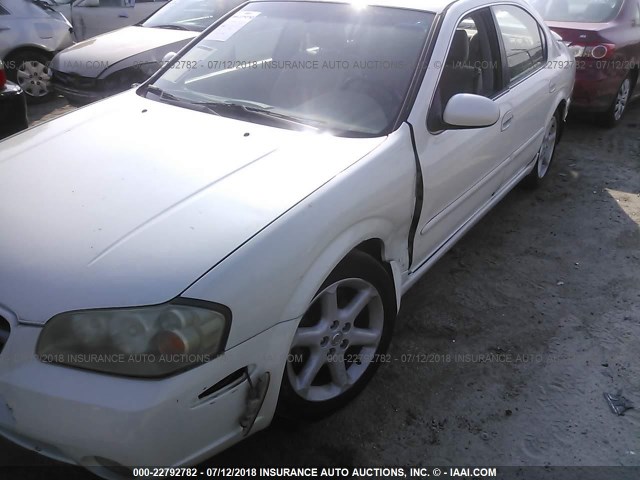 JN1DA31D43T503585 - 2003 NISSAN MAXIMA GLE/GXE/SE WHITE photo 6