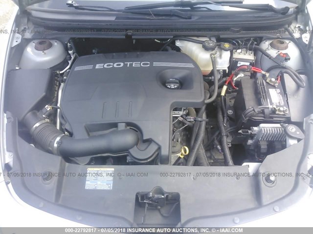 1G1ZB5EB7A4114072 - 2010 CHEVROLET MALIBU LS SILVER photo 10