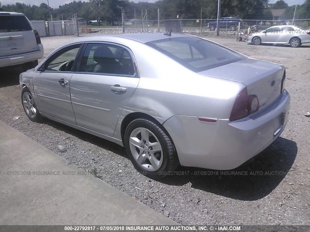 1G1ZB5EB7A4114072 - 2010 CHEVROLET MALIBU LS SILVER photo 3