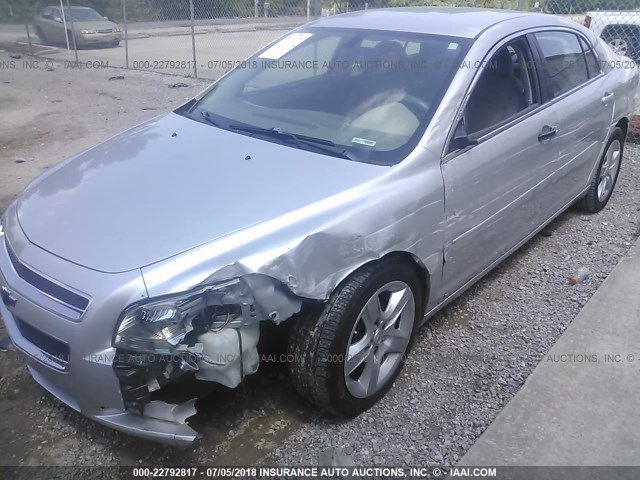 1G1ZB5EB7A4114072 - 2010 CHEVROLET MALIBU LS SILVER photo 6