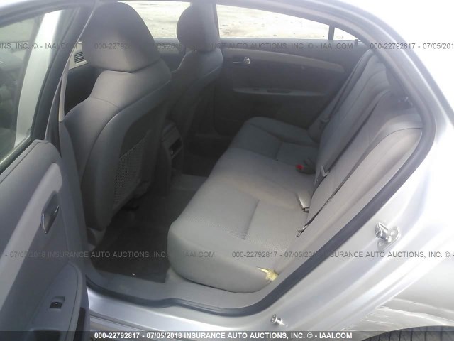 1G1ZB5EB7A4114072 - 2010 CHEVROLET MALIBU LS SILVER photo 8