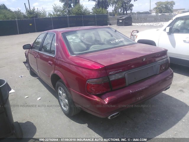 1G6KS54Y72U253623 - 2002 CADILLAC SEVILLE SLS RED photo 3