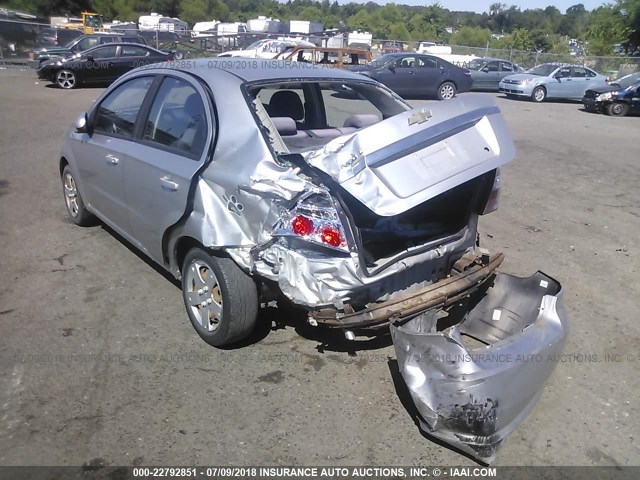 KL1TD56EX9B303362 - 2009 CHEVROLET AVEO LS/LT SILVER photo 3