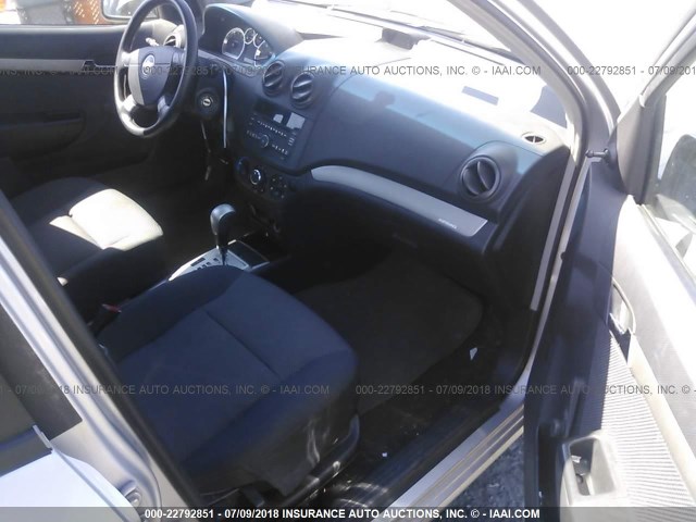 KL1TD56EX9B303362 - 2009 CHEVROLET AVEO LS/LT 银色 照片 5