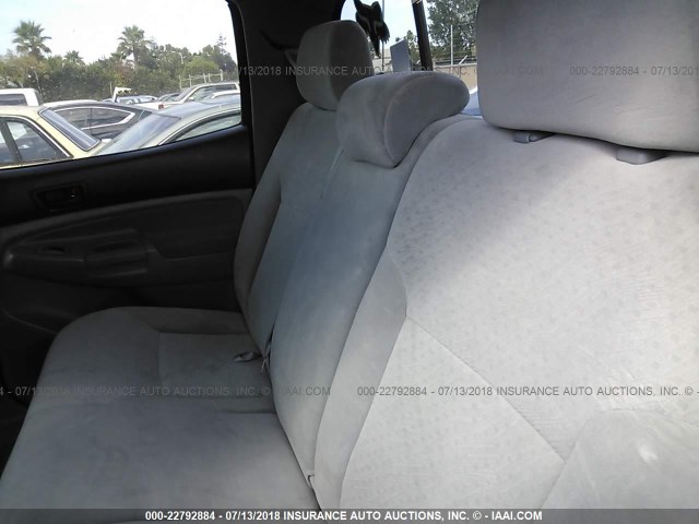 5TELU42N16Z210276 - 2006 TOYOTA TACOMA DOUBLE CAB ნაცრისფერი ფოტო 8