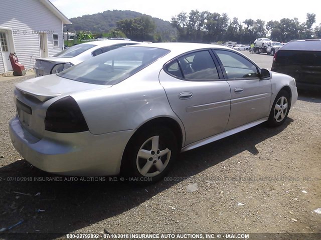 2G2WP552361260987 - 2006 PONTIAC GRAND PRIX SILVER photo 4