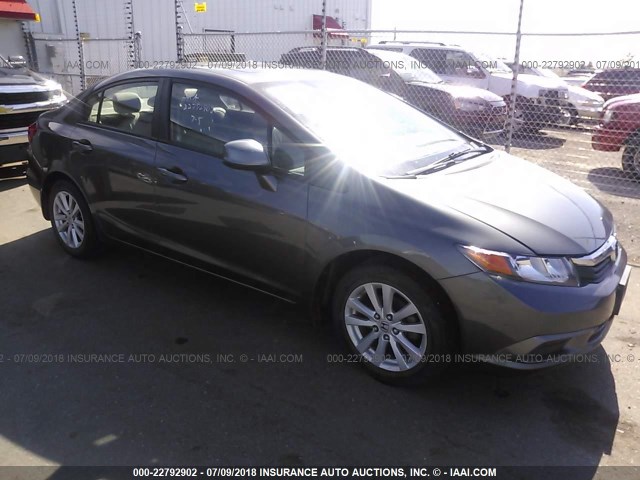 2HGFB2F95CH315612 - 2012 HONDA CIVIC EXL 灰色 照片 1
