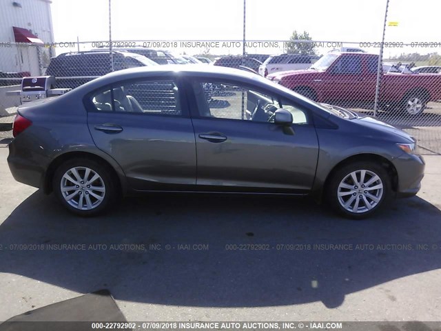 2HGFB2F95CH315612 - 2012 HONDA CIVIC EXL 灰色 照片 6