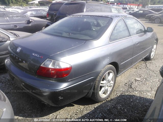 19UYA42623A008285 - 2003 ACURA 3.2CL TYPE-S GRAY photo 4