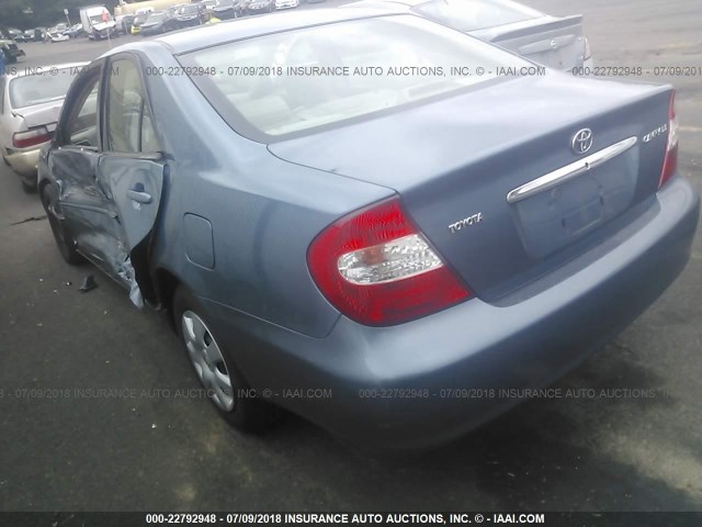 4T1BE30K23U712452 - 2003 TOYOTA CAMRY LE/XLE/SE 蓝色 照片 3