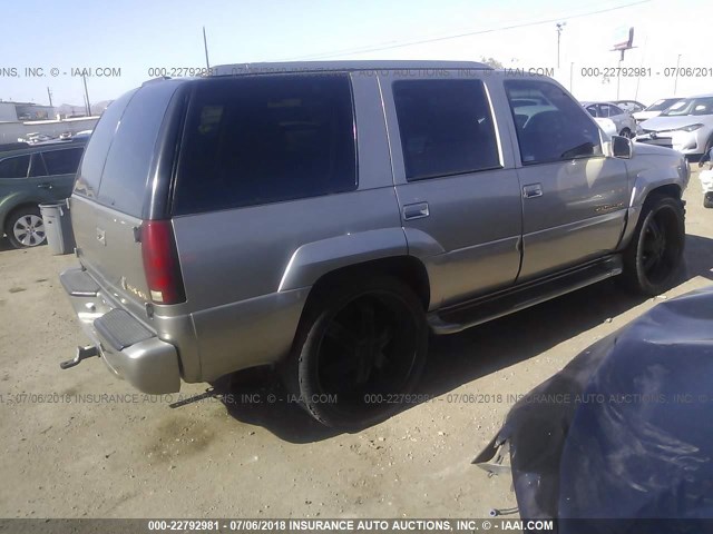 1GYEK13R8YR101367 - 2000 CADILLAC ESCALADE TAN photo 4