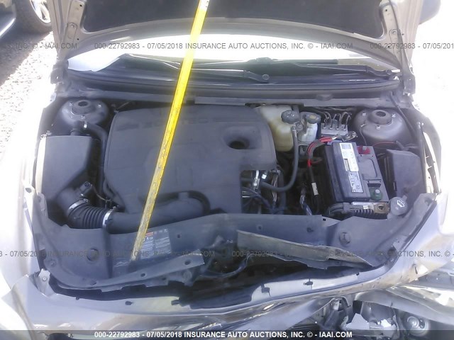 1G1ZB5E0XCF103511 - 2012 CHEVROLET MALIBU LS GOLD photo 10