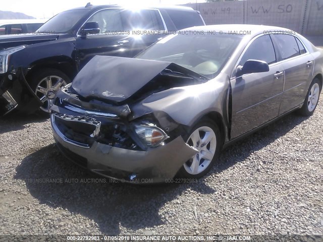 1G1ZB5E0XCF103511 - 2012 CHEVROLET MALIBU LS GOLD photo 2