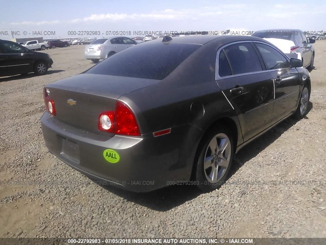 1G1ZB5E0XCF103511 - 2012 CHEVROLET MALIBU LS GOLD photo 4