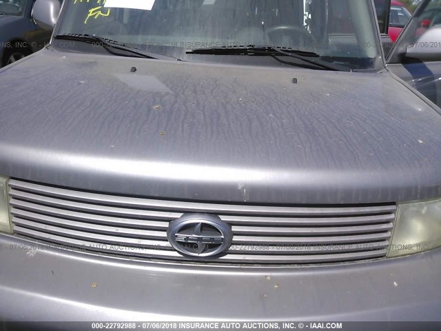 JTLKT324X50174414 - 2005 TOYOTA SCION XB GRAY photo 6