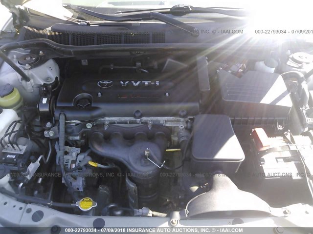 4T1BE46K87U632530 - 2007 TOYOTA CAMRY NEW GENERAT CE/LE/XLE/SE SILVER photo 10