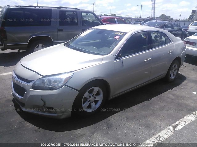 1G11C5SL9FF314826 - 2015 CHEVROLET MALIBU 1LT თაფლისფერი ფოტო 2