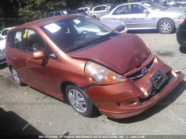 JHMGD38638S048250 - 2008 HONDA FIT SPORT ORANGE photo 1