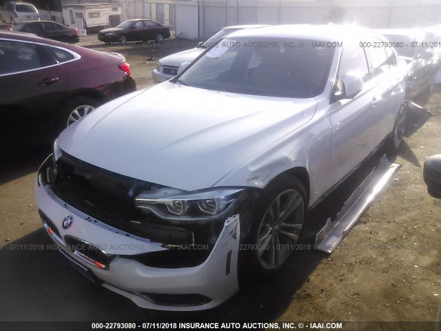 WBA8B9G35HNU55858 - 2017 BMW 330 I WHITE photo 2