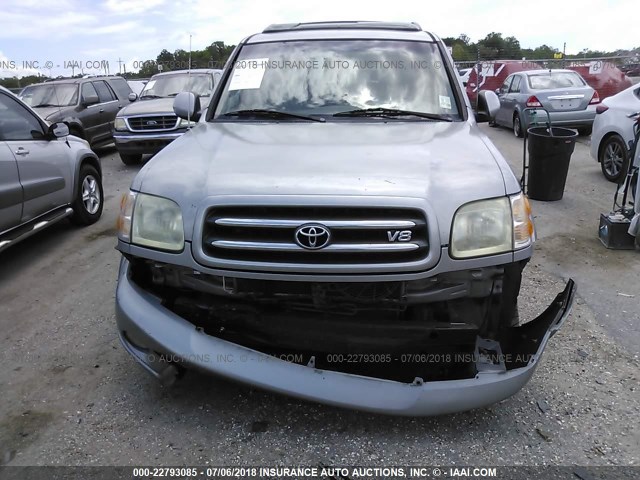 5TDZT38A63S181684 - 2003 TOYOTA SEQUOIA LIMITED GRAY photo 6